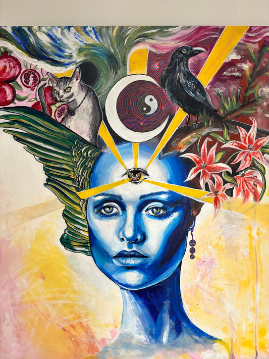 THE HIGH PRIESTESS Original ARTWORK by Edward Weaver-Coles
