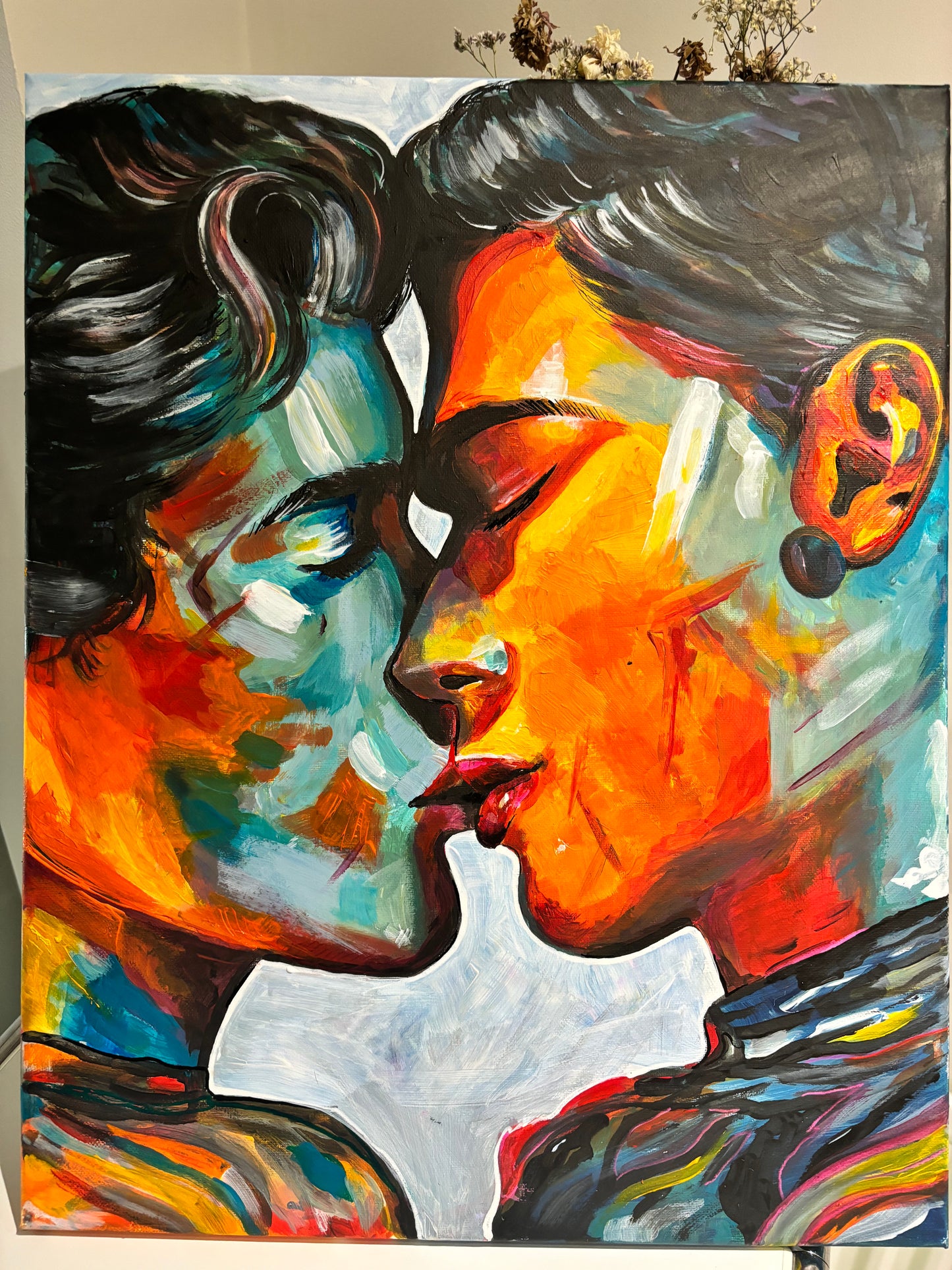 Original Painting THE 2 OF CUPS