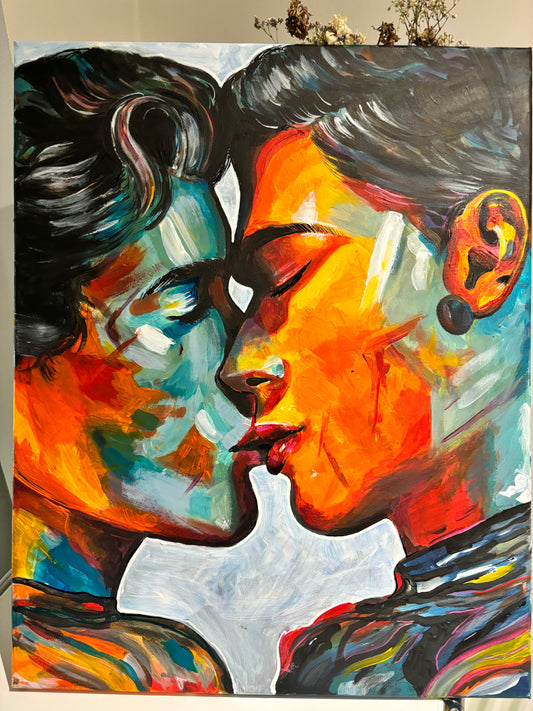 Original Painting THE 2 OF CUPS