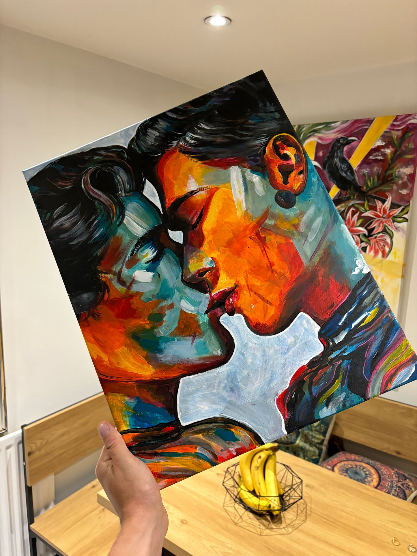 Original Painting THE 2 OF CUPS